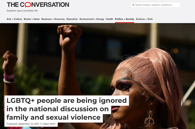 LGBT Domestic Violence is being ignored...